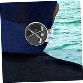 BIUDECO 4pcs Magnetic Golf Hat Clips Removable Ball Markers Stylish Golfing Accessories for Caps Belts and Clothing for Golf Lovers Green Blue Black