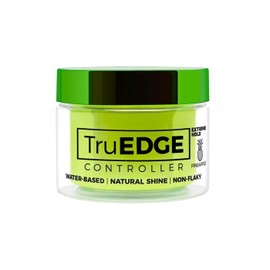 TruEDGE Controller Extreme Hold Water-Based Pomade - Ntaural Shine & Non-Flaky Scented Edge Control - Perfect for Hair-Braiding (Pineapple)
