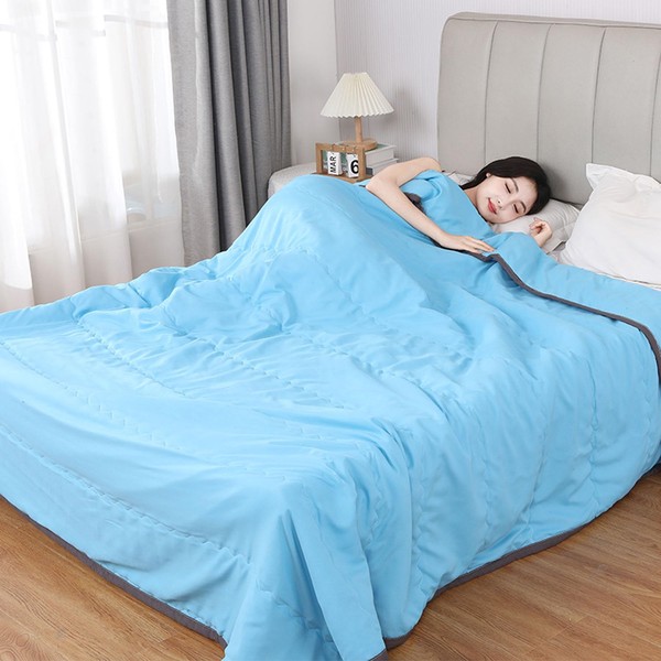 Twshiny Cooling Blanket for Night Sweats, 140x200cm Breathable Lightweight Blanket