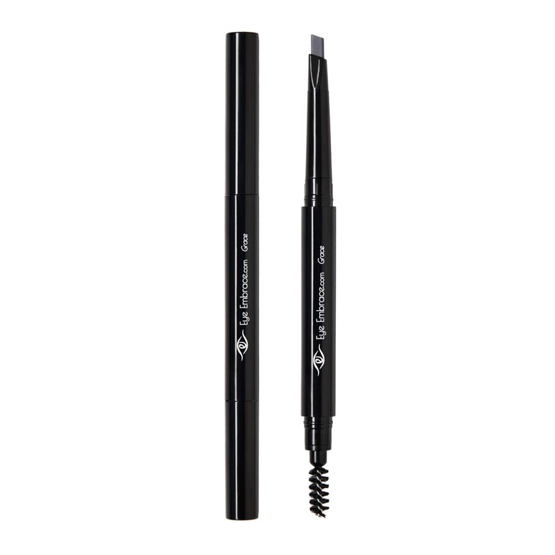 Eye Embrace Grace: Medium Gray Eyebrow Pencil – Waterproof, Double-Ended