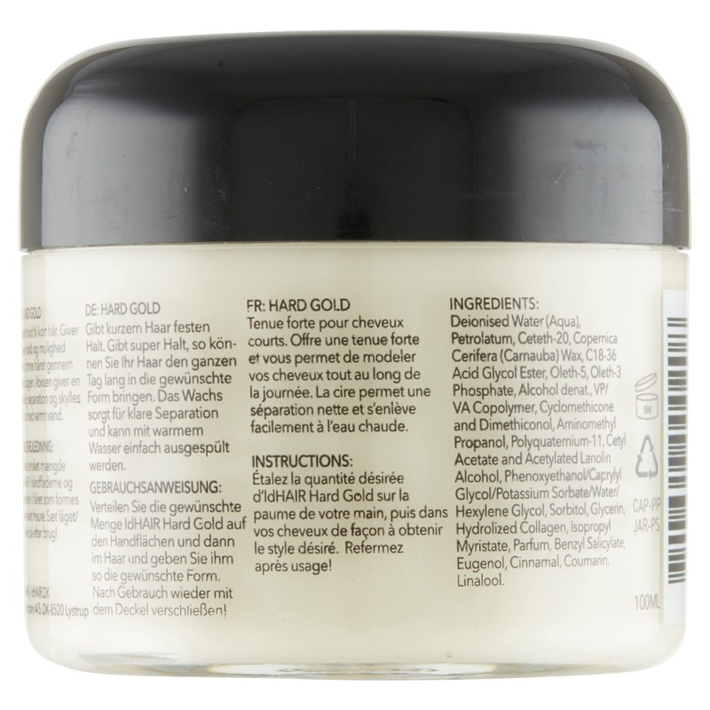 IdHAIR - Hard Gold - Professional Hair Wax for Men