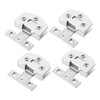Operitacx 4pcs Stainless Steel Glass Door Hinges for Shower Doors