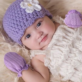 DRESHOW Newborn Baby Mittens Toddler Gloves No Scratches Mittens Cotton Gloves for 0-6 Months, 8 Sets Baby Mittens Mt03-01