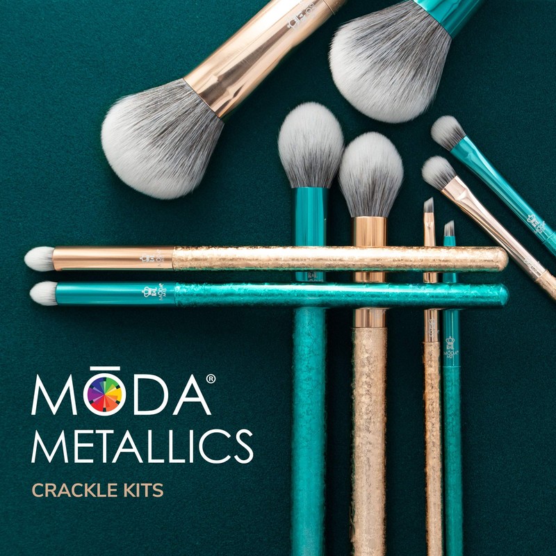 Royal & Langnickel MODA Full Size Crackle 6pc Makeup Brush