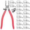 Keychain Hardware Set, 100Pcs Key Fob Hardware 1 Inch with
