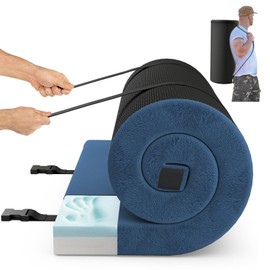 Tangkula Memory Foam Sleeping Pad, Roll Up Floor Mattress with Carry Bag, Non-Slip Bottom, Guest Floor Folding Bed for Sleepover, Portable Camping Mattress for Indoor Outdoor Car Travel Cot Tent