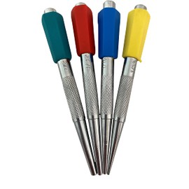 4 Piece Coloured Nail Punch Set (0.8mm, 1.6mm, 2.4mm and 3.6mm)