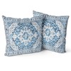Snycler Light Blue Boho Throw Pillow Covers Set of 2
