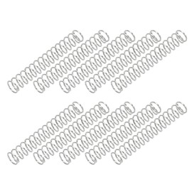 PATIKIL 10pcs 304 Stainless Steel Mechanical Extension Spring Spring 0.4mm Wire Dia x 4mm Outside Diameter x 25mm Length Compression Spring Assortment Kit for Shop and Home Repair