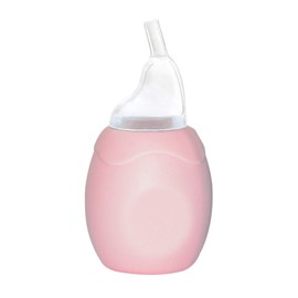 primamma Nasensauger, manueller Baby Sekretsauger, Nasenschleimentferner für Kleinkinder, Rotzsauger für verstopfte Nasen, weicher Saugkopf für aus Silikon, rosa