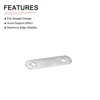 DTGN 10pcs 34x10mm Flat Straight Brace Plate for Furniture Repair