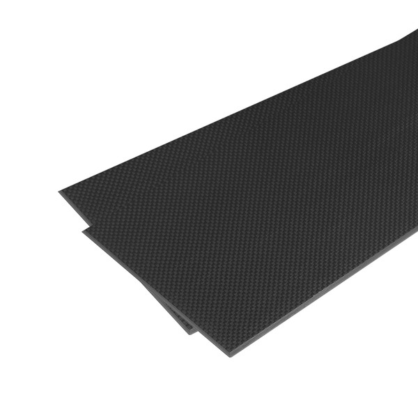 MECCANIXITY 2 Pcs Carbon Fiber Sheet 250×100×4mm Glossy Surface Pultruded