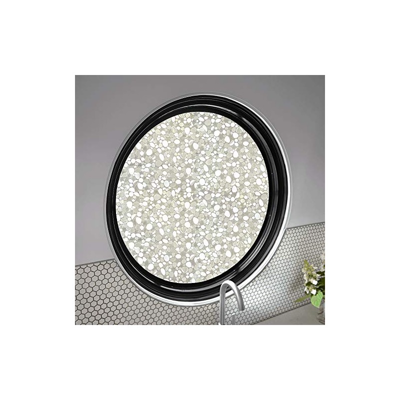 Autotech Park Precut Circle Window Film, Pebble Design, Self Static