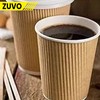 Zuvo Ripple Takeaway Paper Coffee Cups - [30 Cups -