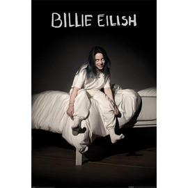 Billie Eilish - Music Poster (When We All Fall Asleep.) (Size: 24 inches x 36 inches)
