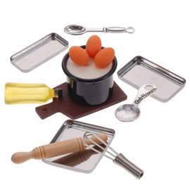 Kisangel Real Food Making Miniatures Sets Miniature Kitchen Tools Toy Kitchen Baking Toys for Girls