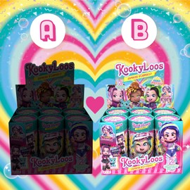 Sunday Funday KOOKYLOOS series – Surprise collectable dolls with fashion accessories, shoes, dresses and toys, with 3 funny expressions
