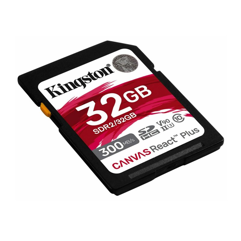 Kingston Memoria SD SDHC Canvas React Plus 300R UHS-II V90(SDR/32GB)