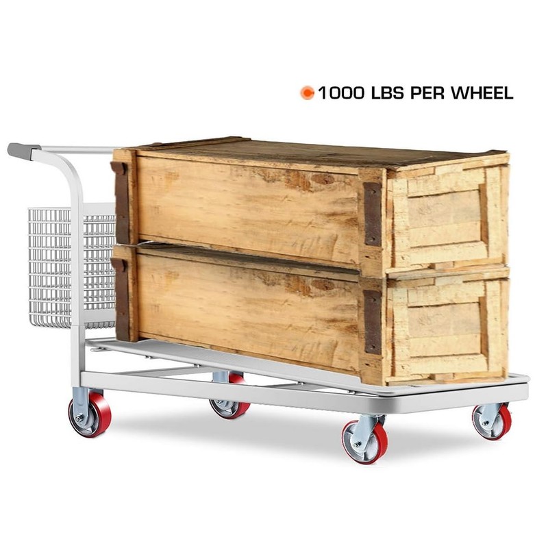 Heavy Duty Casters Wheels 4" 5" 6" 8" DiameterX2 Width
