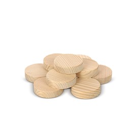 Tolux Wooden Plugs 35 mm, Wood Screw Cover, Wooden caps for Sealing Knot, Drill Holes and Wood Defects. Size 35 x 9 mm, 10 pcs