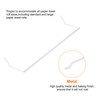 sourcing map 4pcs Pegboard Paper Towel Holder 11" Metal Peg