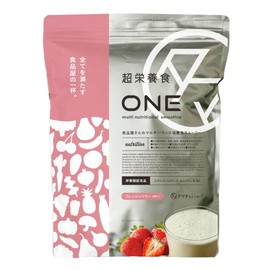 タマチャンショップ 超栄養食ONE 完全栄養食 ドリンク 【1杯で1日の半分の栄養/たんぱく質27g】 ビタミン ミネラル プロテイン 酪酸菌 発酵のチカラ フレッシュベリー 480g（15食分） シェイカーなし