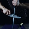 Sharpening Steel Knife Sharpener Rod Round 12 Inches Honing Steel