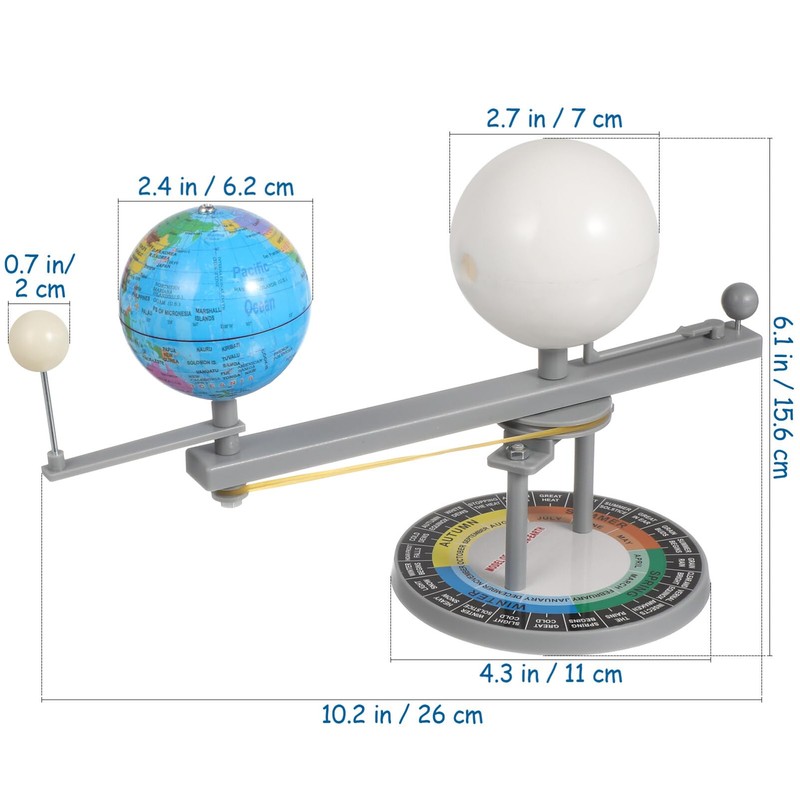 Abaodam Solar System Sun Earth Moon Orbital Model Children English