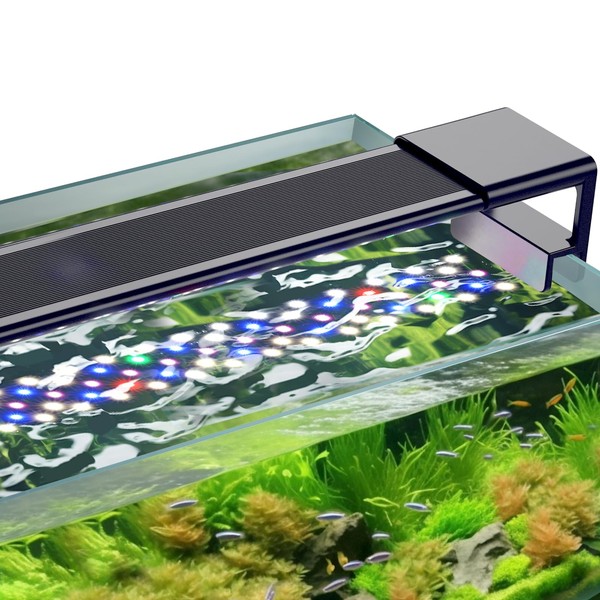 hygger Clip On Aquarium Lighting, Full Spectrum Aquarium LED Lighting,
