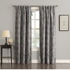 Sun Zero Mayfield Floral Pattern Blackout Back-Tab Curtain Panel, 54"