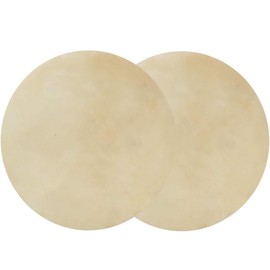 Generic 2 Pcs Natural Goatskin Drum Skins - Djembe Drum Replacement