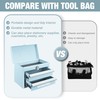 WORKPRO Portable Mini Tool Box, 2 Drawers Metal Tool Chest