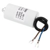 YOKIVE 10uF CBB60 Capacitor with U Terminal Wires, AC 450V(White)