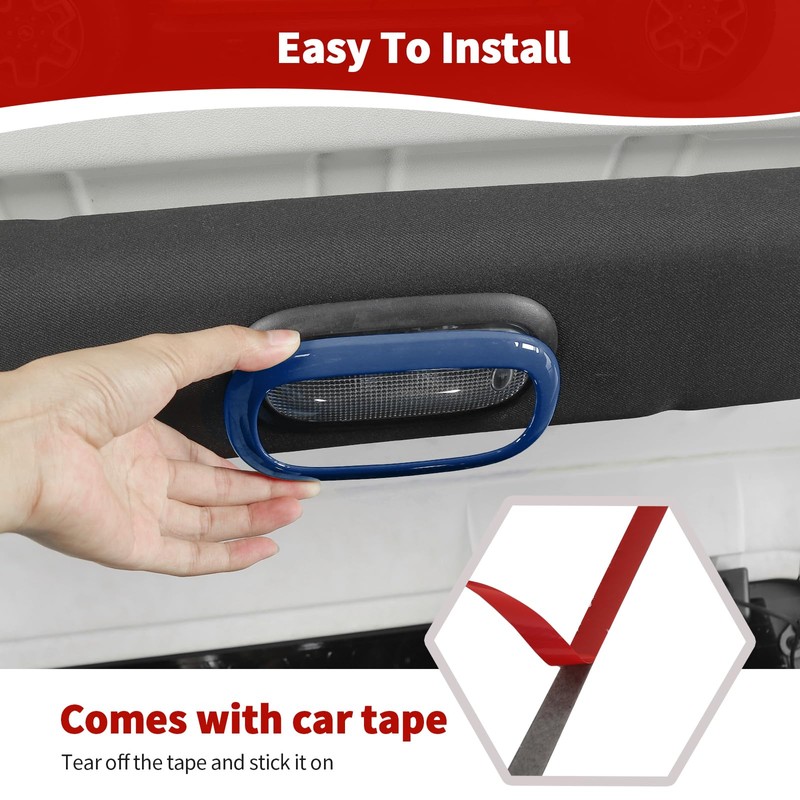 JOSHELA for Jeep JK Map Dome Light Trim Cover Fit