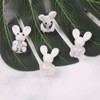 5Pcs Bunny Beads Handmade Lampwork Beads Glass Rabbit Beads