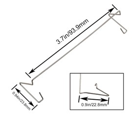 MEETOOT 4PCS 9CM CPU Cooler Computer Motherboard CPU Cooler Fan Buckle Silver Stainless Steel CPU Fan Fixing Clip Suitable for 9CM Fan