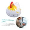 BIUDECO 1pc Lovely Chicken Countdown Timer Cute Mechanical Cooking Timer