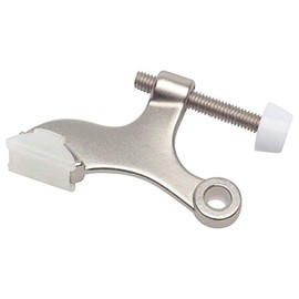 Nuk3y Hinge Pin Heavy Duty Adjustable Door Stop (1 Pack, Satin Nickel)