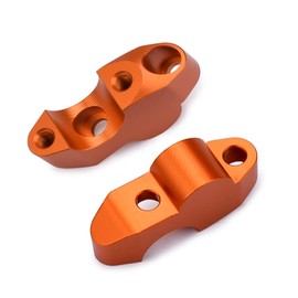 HRuizq Motorcycle Handlebar Riser Clamp, Increase Motorcycle HandlebarHeight compatible with KTM duke 390 250 200 125 duke390 (Orange)