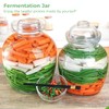 Anjetan 1.5L/2.5L/4.5L Glass Fermenting Jar, Large Capacity Sealed Pickle Jar,