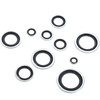 169PCS Automotive Self-Centered Bonded Seal/Gasket Assortment, Bonded Washer 10 Sizes,