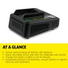 Kärcher 18V Fast Charger, for Karcher 18V Batteries, 2.5/5.0Ah -