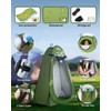 Camping Toilet with Pop-Up Privacy Tent and Liquid Waste Gel,