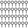 Powlankou 160 Pieces 1 inch Screw Eyes, Black Zinc Plated