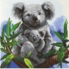 Diamond Painting "Crystal Art Kit" Cuddly Koalas