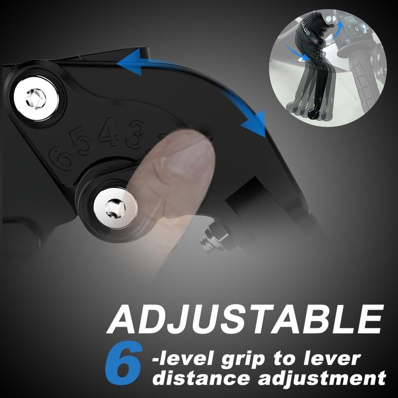 xitomer Extendable Foldable Motorcycle Brake Clutch Levers, Fit for Sportster
