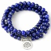 Unbranded 108 Mala Beads Lapis Lazuli Prayer Bracelet 8mm Gemstone