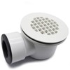 Low Profile Shower Drain, 1.5" Side Outlet Drain Assembly with