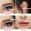 400pcs Black Cotton Swabs for Makeup & Ear Cleaning Set