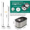 Stainless Steel Spin Mop and Bucket with Wringer Set, 360°
